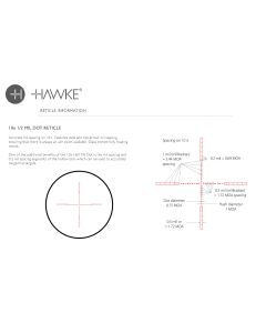 Hawke Vantage 30 WA SF 6-24x50 Riflescope with ½ Mil Dot Reticle

