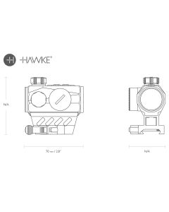 Hawke Endurance Red Dot Sight 1x25 – Weaver Rail Tactical Optic

