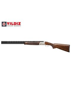 Yildiz 12 gauge junior over and under shotgun on white background

