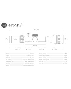 Hawke Airmax 4-12x40 AO AMX Riflescope – versatile airgun scope with AO

