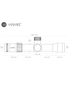 Hawke Airmax 30 Touch 3–12x32 AMX IR Riflescope – Zero Eye Relief Scope for PCP Rifles


