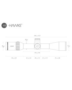 Hawke Sidewinder 30 SF 4.5–14x44 Riflescope – Compact Target Scope
