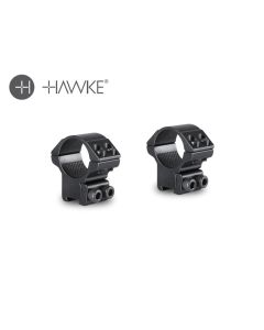 Hawke 1-Inch Medium Match Mount – 2 Piece 9–11mm Scope Rings