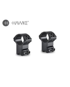 Hawke 1-Inch High Match Mount – 2 Piece 9–11mm Scope Rings