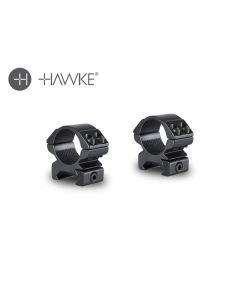 Hawke 1 inch Match Mount 2 Piece Weaver Low Scope Rings
