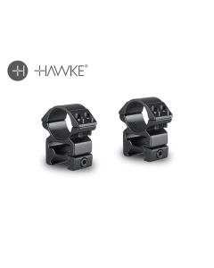 Hawke 1 inch Match Mount 2 Piece Weaver High Scope Rings
