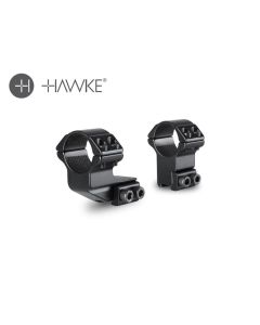 Hawke 1 inch Extension Rings 2 Piece High for 9-11mm Dovetail Rails