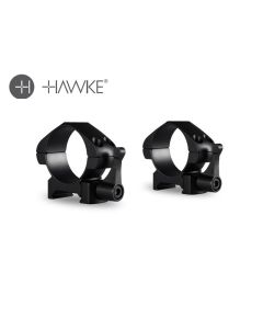 Hawke 30mm Low Steel Scope Rings with Lever for Weaver Rail