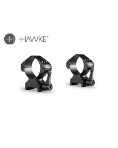 Hawke 30mm High Steel Scope Rings with Lever for Weaver Rail
