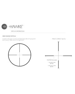 Hawke Vantage 3-9x50 30/30 Duplex Riflescope – large lens with capped turrets

