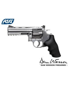 ASG Dan Wesson 715 4" Silver Pellet CO2 Revolver

