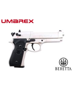 Umarex Beretta M92 FS Nickel with Black Grips