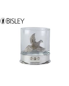 Bisley English Pewter Whiskey Tumbler – Pheasant Design

