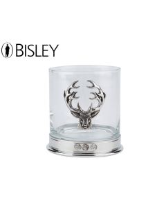 Bisley English Pewter Whiskey Tumbler – Stag Design

