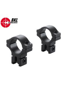 BKL 1" 2 Piece Single Strap High Scope Rings – Durable Mounts

