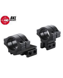BKL 1" 2 Piece Double Strap Offset Medium Scope Mount – Secure & Stable

