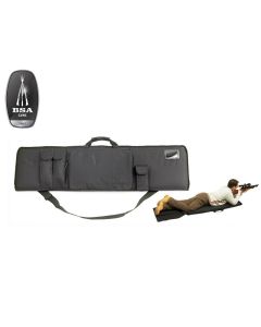 BSA Black Tactical Case Mat – Padded, Non-Slip Shooting Mat for Field Use

