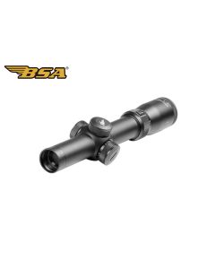 BSA Genesys Hunter 1–4×24 illuminated riflescope for fast hunting

