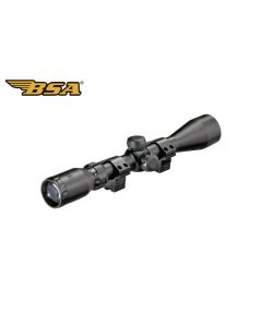 BSA 3-9x40 riflescope mounted on hunting air rifle

