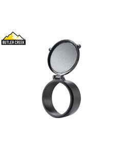 “Butler Creek Flip-Open Scope Cover for objective lens with quick-flip design”

