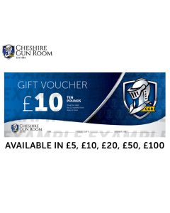“Cheshire Gun Room gift vouchers ideal for shooters and hunters, redeemable in Stockport store”

