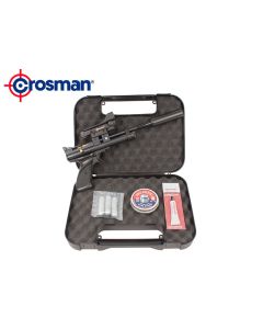 Crosman 2240 Pro Kit .22 CO2 pistol with extended barrel and mounted scope

