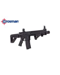 Crosman DPMS SBR semi-automatic CO2 powered BB rifle with adjustable iron sights and tactical synthetic stock

