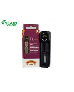 Cylaid i1 single slot fast battery charger with compact design and LED indicator

