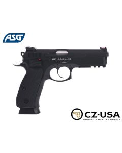 CZ 75 SP-01 Shadow blowback CO2 air pistol with green fiber optic sight

