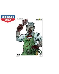 Darkotic Primal Cut Zombie Splatter shooting target with graphic zombie art and splatter zones

