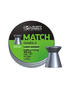 JSB Match Light .177 Wadcutter Pellets 4.52mm

