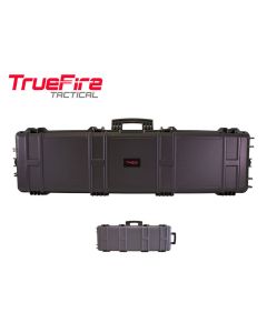 TrueFire extra-large rifle case closed with carry handle and latches

