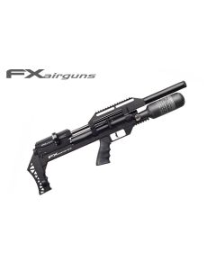 FX Maverick Black Compact PCP air rifle with sleek black finish and compact ergonomic design

