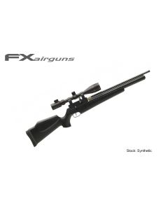 FX T12 Air Rifle with synthetic stock displayed on white background


