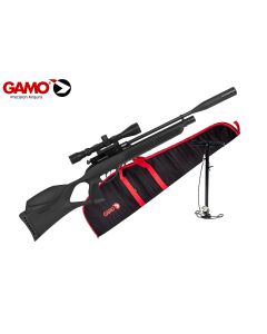 Gamo Phox compact break barrel air rifle kit with scope and accessories

