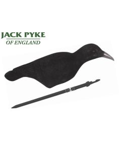 Jack Pyke Flocked Crow Decoy in Field Setting

