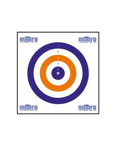 Milbro 17cm Red White Blue Card Airgun Targets 100

