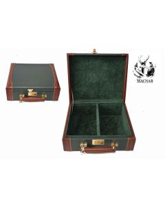 John MacNab Leather & Oak Cartridge Box with Handle

