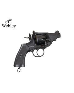Webley MKVI .455 2.5 inch black CO2 civilian revolver profile

