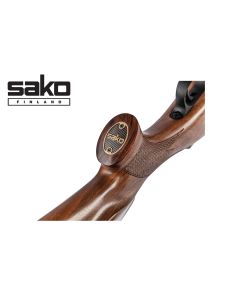 Sako 90 Bavarian rifle with walnut stock and Schnabel fore-end

