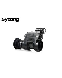 Sytong HT-66 1-3.5x12 night vision rear add-on attached to riflescope

