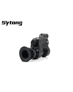 Sytong HT-66 1.1-3.5x16 rear night vision clip-on mounted to scope

