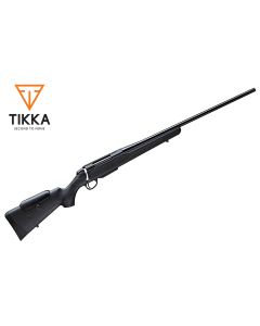 Tikka T3X Lite rifle with black synthetic stock and fluted bolt

