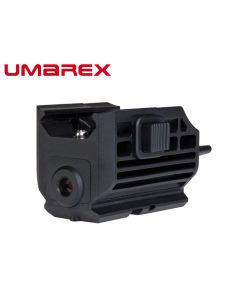 Umarex NL4 red laser sight mounted on rail


