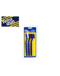 Tetra Gun 3-Piece Brush Set with nylon, brass, and stainless brushes

