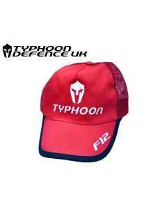 Black Typhoon Defence F12 cap with embroidered logo

