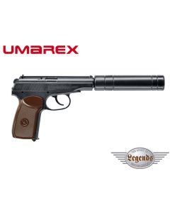 Umarex Legends PM KGB CO2 BB Makarov pistol with faux suppressor

