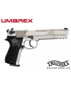 Umarex Walther CP88 Competition 6" CO2 pellet pistol in nickel or black

