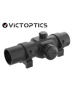 VictOptics T1 1x30 Red Dot Scope mounted on air rifle