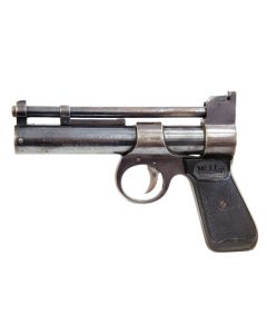 Webley Junior .177 spring-powered break barrel air pistol with blued finish

